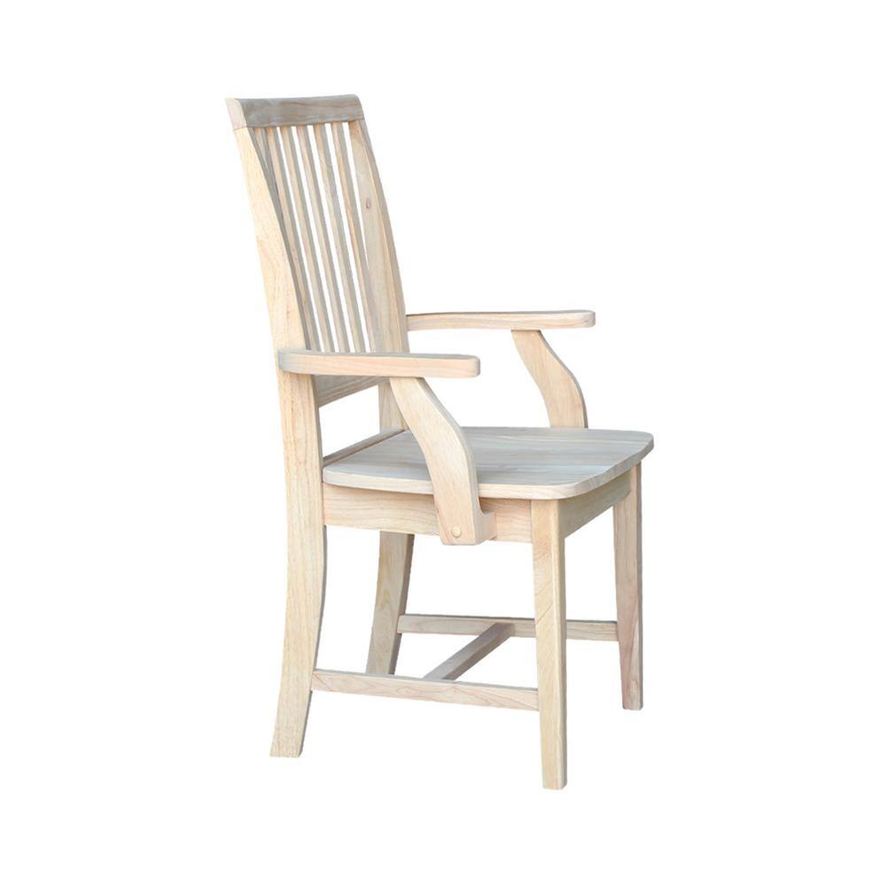 International Concepts Unfinished Wood Mission Side Chair 265A