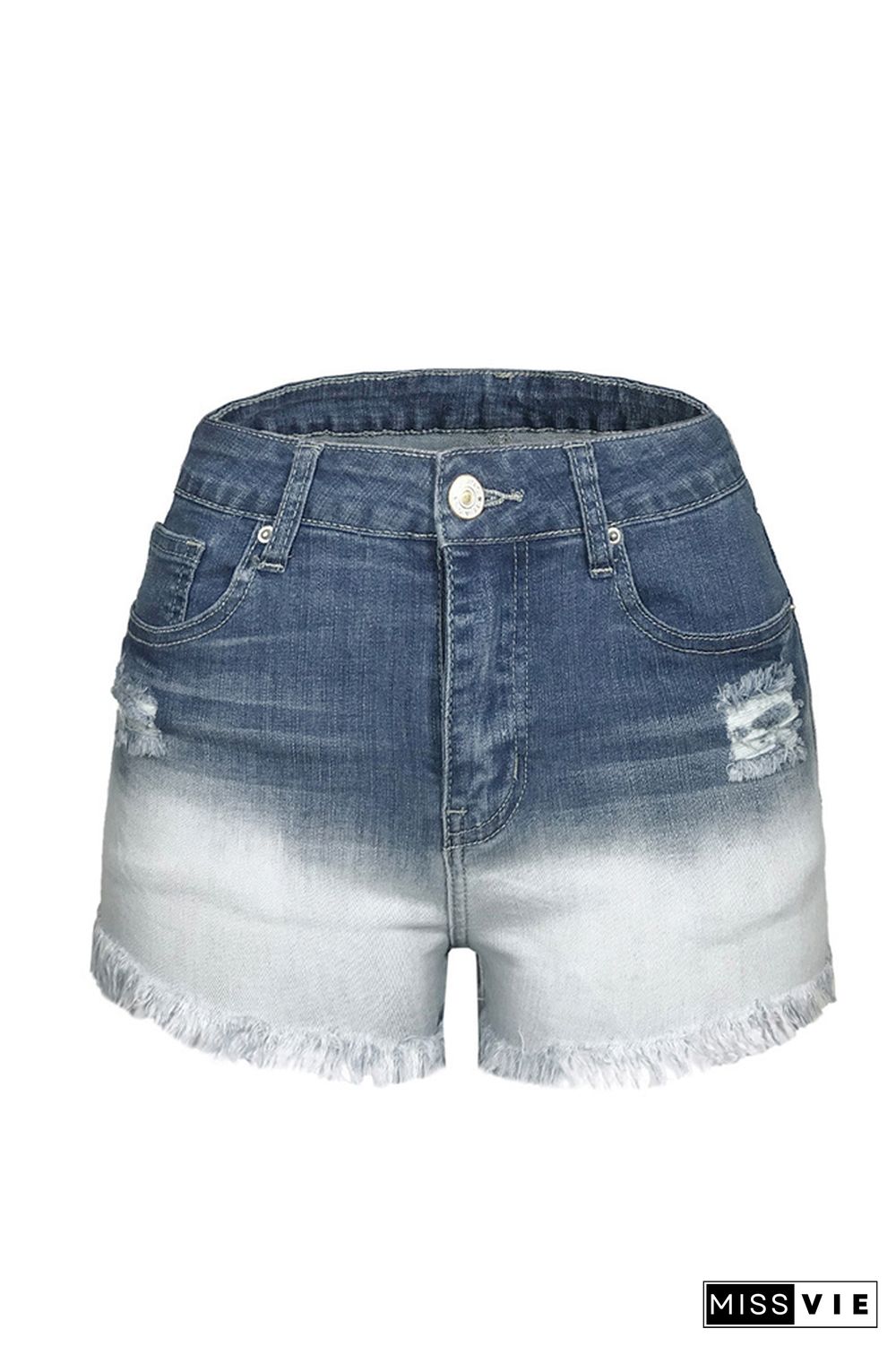 High Waist Stretch Denim Shorts Wholesale