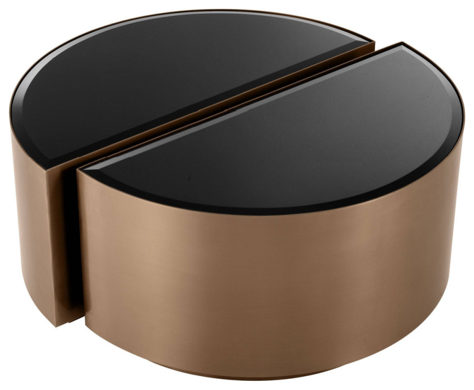 Round Copper Side Table Set (2)  Eichholtz Astra   Contemporary   Side Tables And End Tables   by Oroa   Distinctive Furniture  Houzz