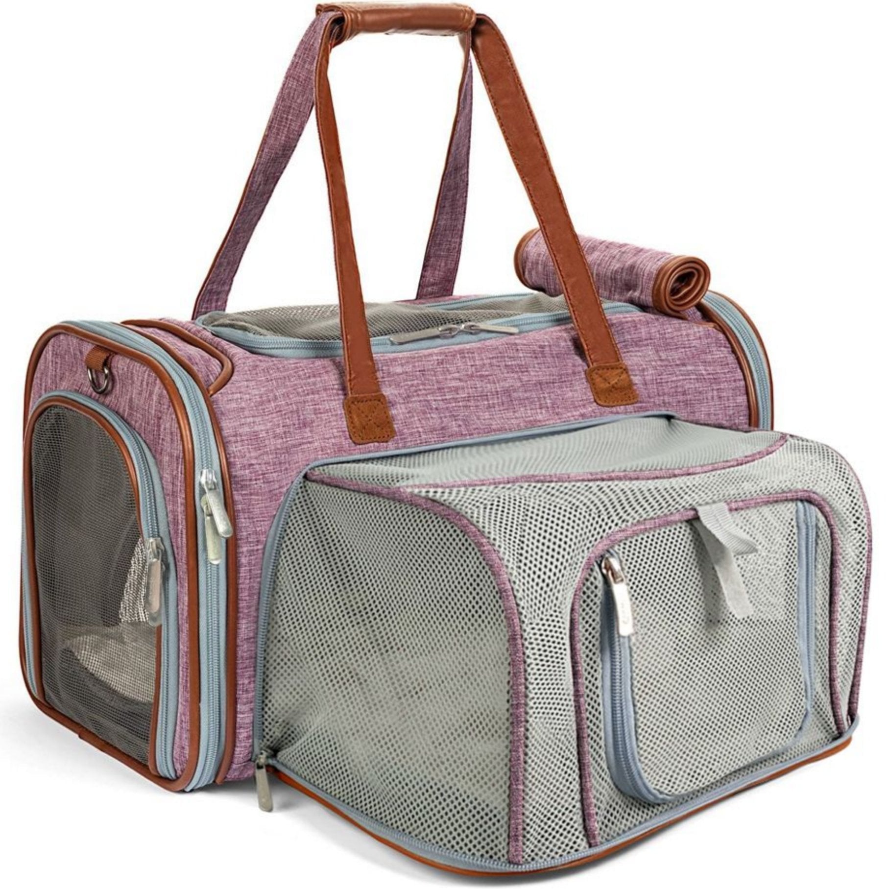 Gold Series Expandable Airline Approved Tote - Low Profile， Soft Sided Premium Pet Carrier