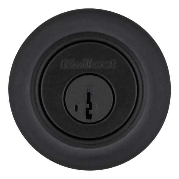 Kwikset Matte Black Single Cylinder Deadbolt