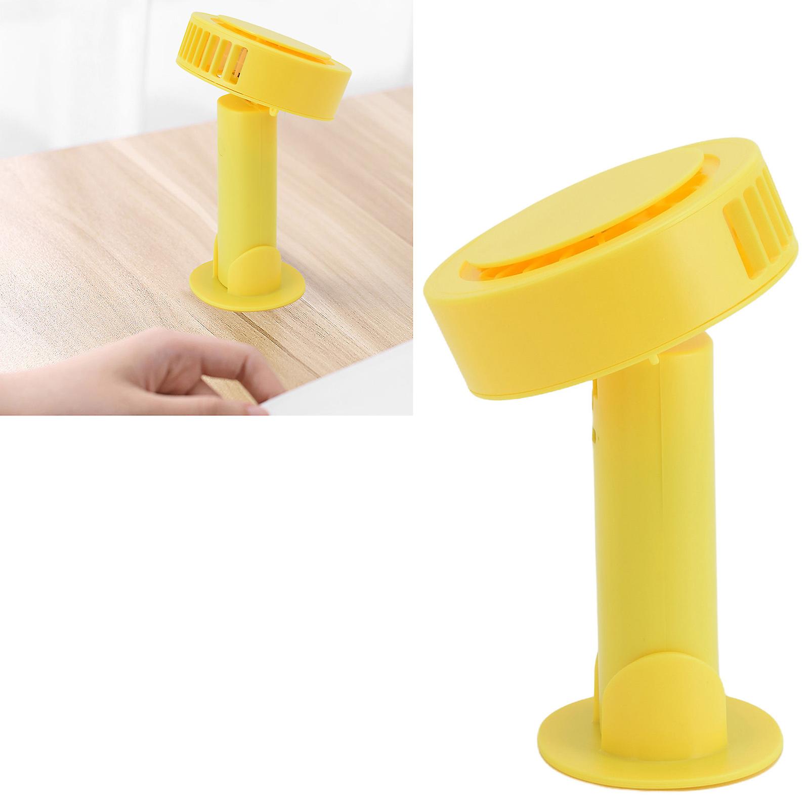 Handheld Electric Fan 3 Speed Portable Mini USB Pocket Hand Fan for Outdoors and Indoors Yellow