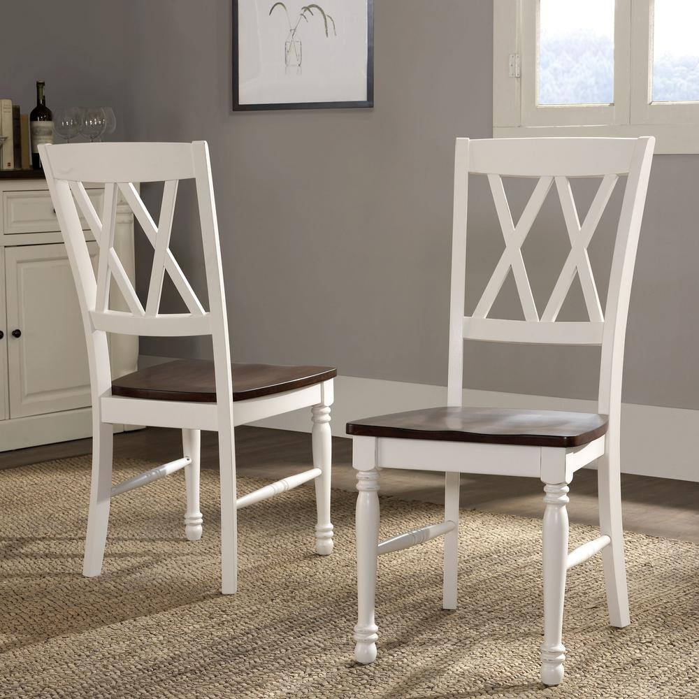 CROSLEY FURNITURE Shelby White Dining Chair (Set of 2) CF501018-WH