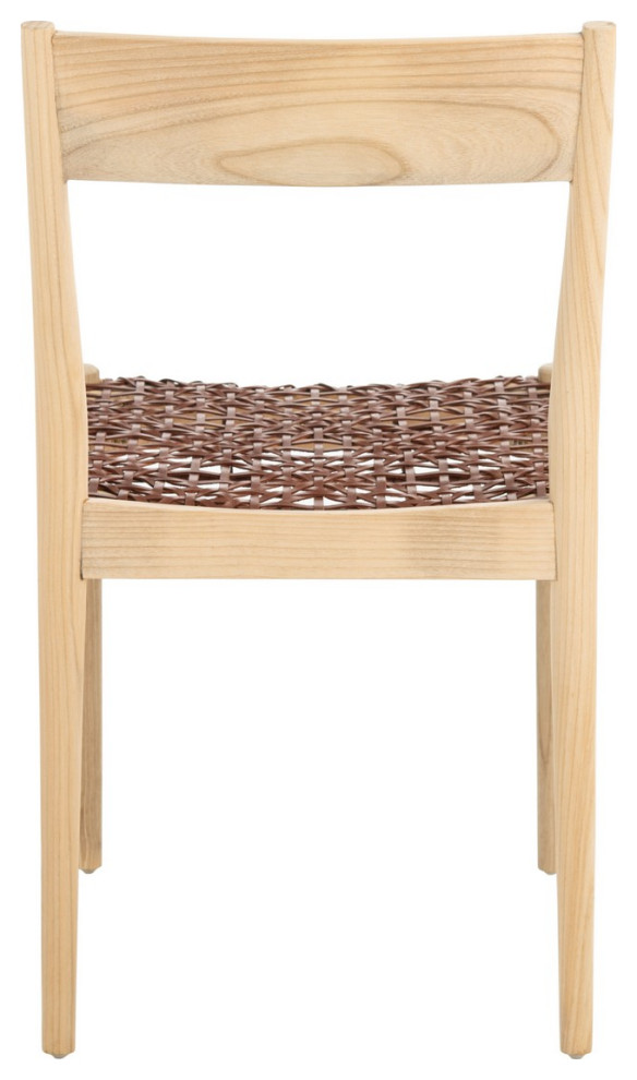 Rufus Dining Chair set of 2 Cognac / Natural   Midcentury   Dining Chairs   by Peachtree Fine Furniture  Houzz