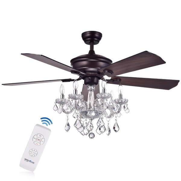 Warehouse of  Havorand 5-blade Ceiling Fan - Brown Shopping - The Best Deals on Ceiling Fans | 22932069