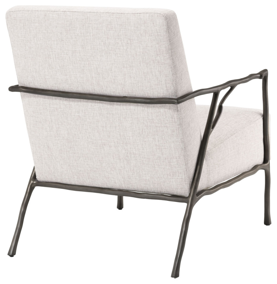 Beige Accent Armchair  Eichholtz Antico   Rustic   Armchairs And Accent Chairs   by Oroa   Distinctive Furniture  Houzz