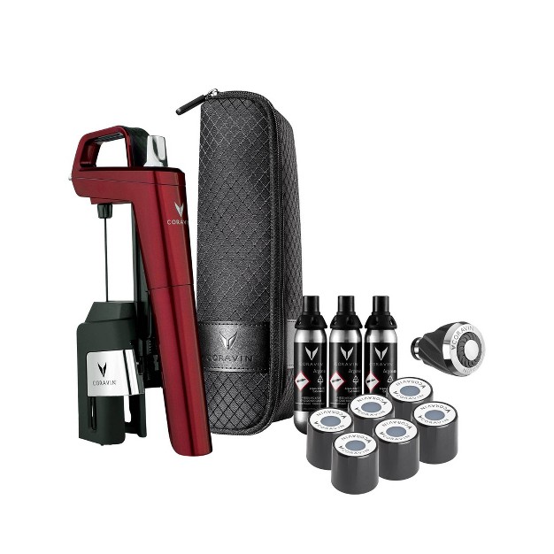 Coravin Timeless Six Plus Wine Preservation System Burgundy