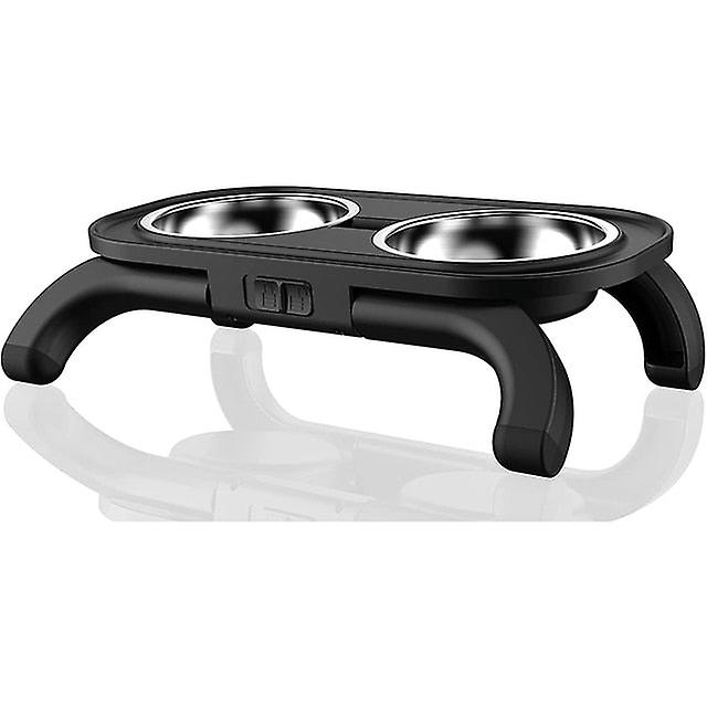 Detachable no spill elevated dog bowls