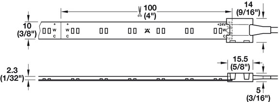 Hafele 833.77.210 LED Silicone Strip Light  Loox L...