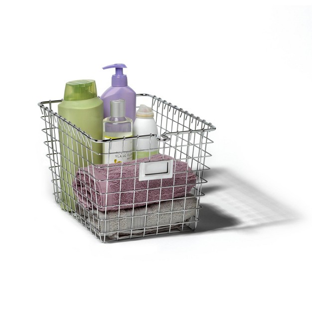 Spectrum Diversified Small Storage Basket Silver