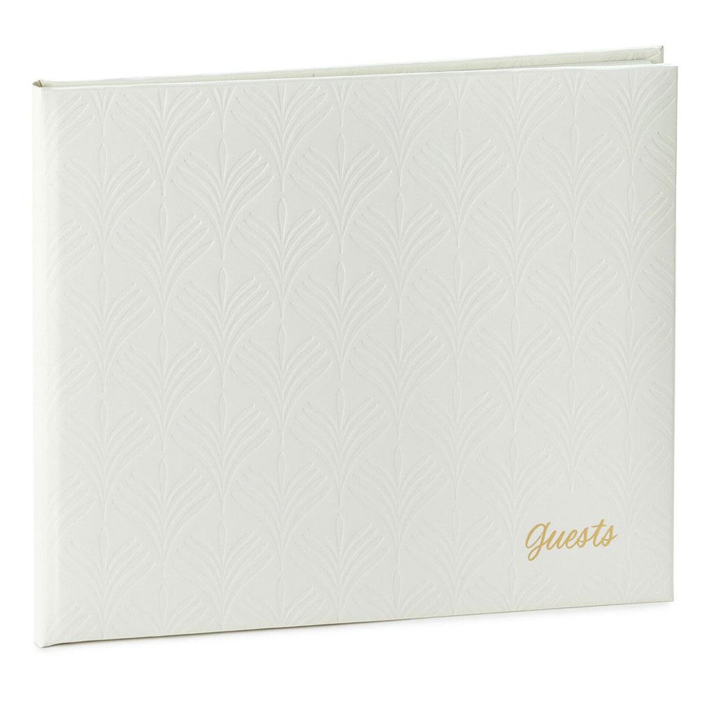 Hallmark  Ivory Botanical Pattern Guest Book