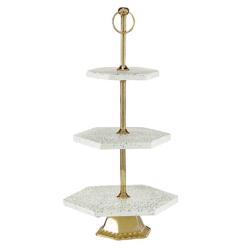 Stella and Eve Stoneware Tiered Server