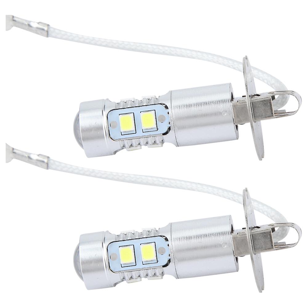 2pcs 6000k 100w White Led Headlight Bulbs Kit Fog Light Car Driving Lamp