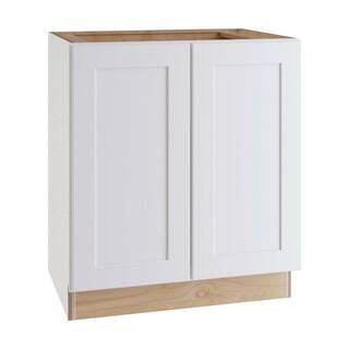 Home Decorators Collection Newport Assembled 36x34.5x24 in Plywood Shaker Kitchen Cabinet Full Height Soft Close Doors in Painted Pacific White B36FH-NPW