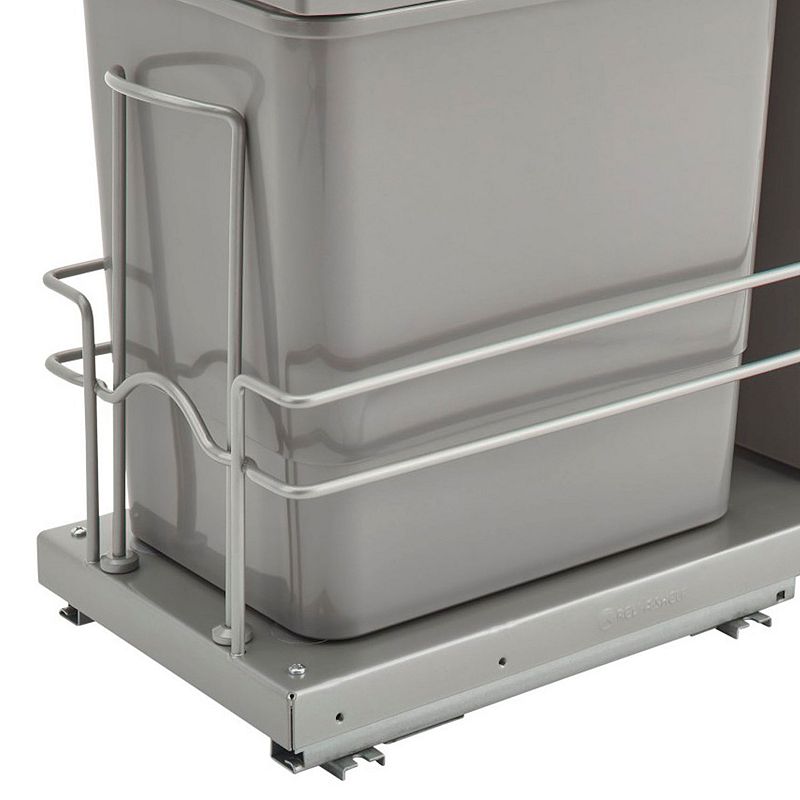 Rev-A-Shlef Double Pull Out Trash and Recycle Bins for Sink Base， 5SBWC-815S-1