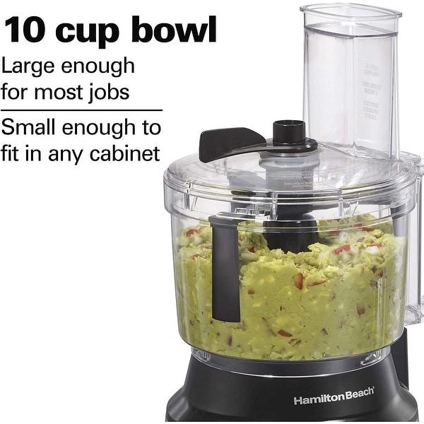 Food Processor and Vegetable Chopper - 10 Cups - Bowl Scraper， Stainless Steel