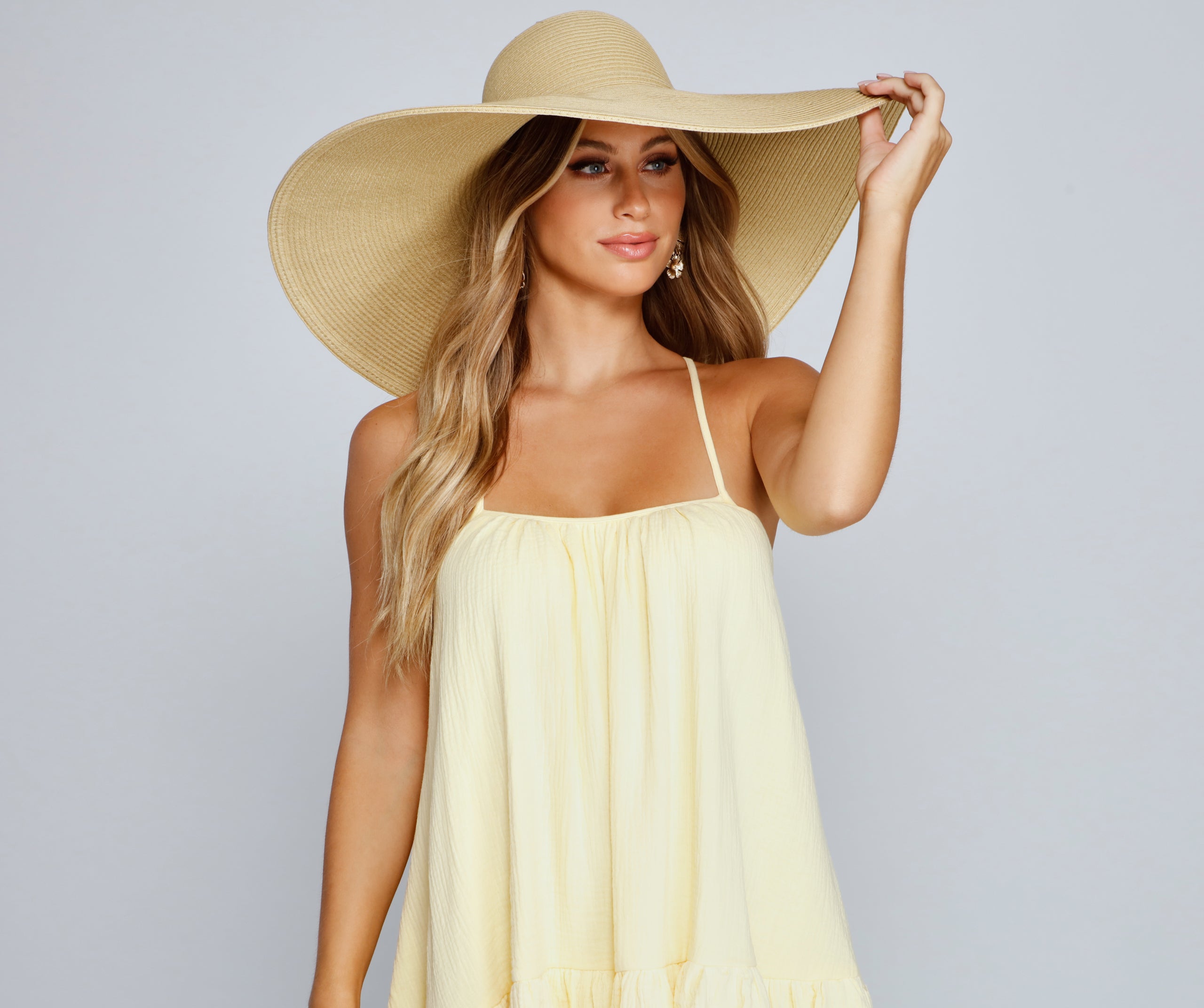 Living Large Floppy Straw Hat