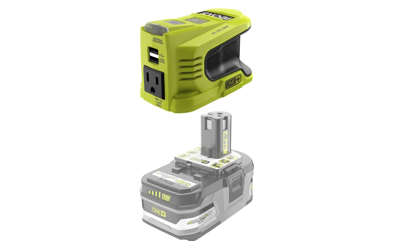 RYOBI RYi150BG 150-Watt Power Inverter for ONE+ 18V Battery (Tool Only)