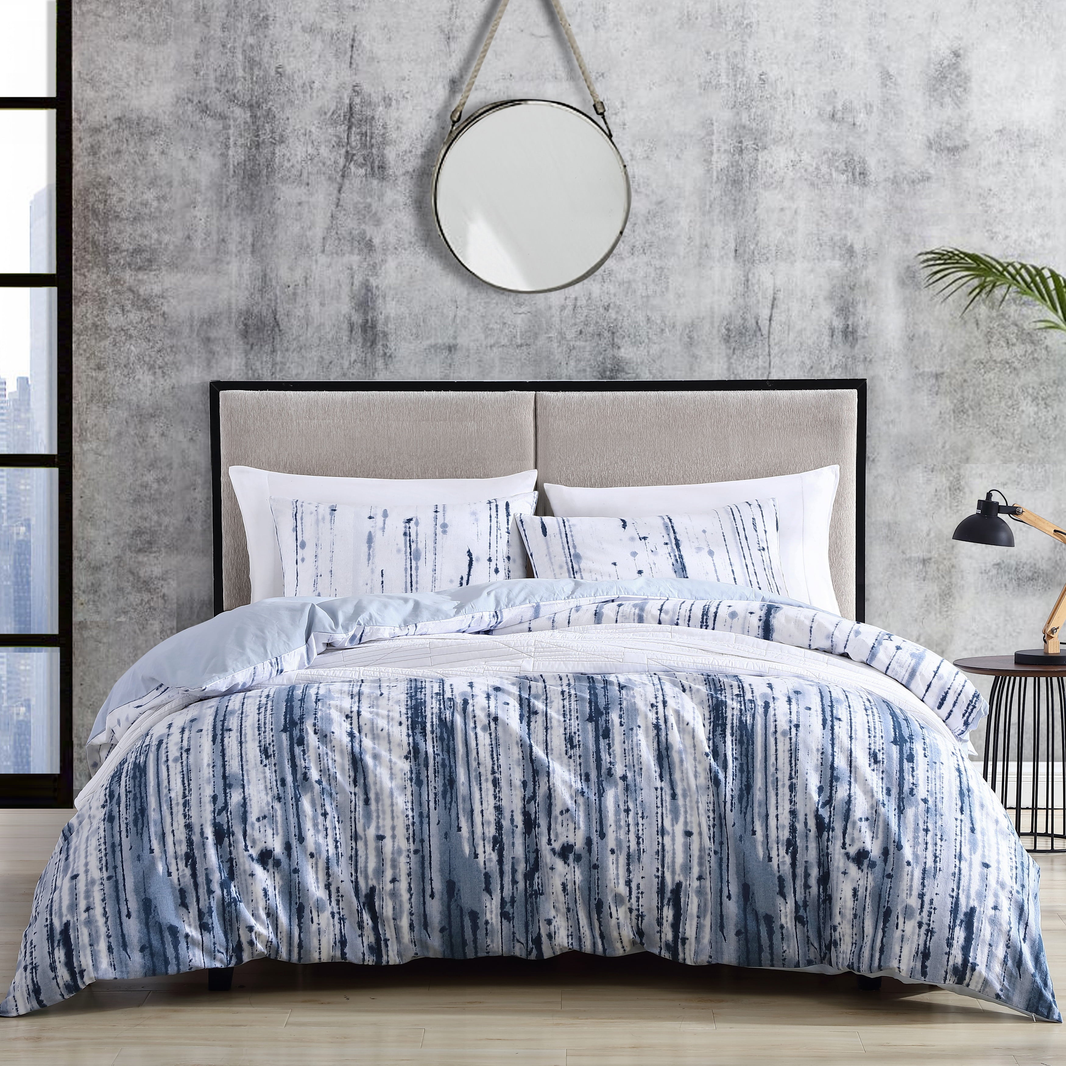 City Scene Sokal Blue Full/Queen Comforter Set