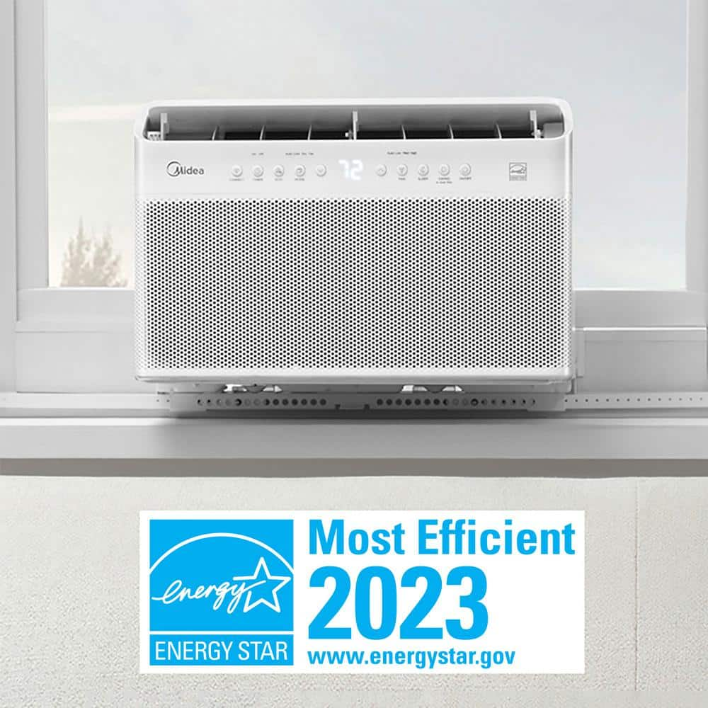 Midea 8000 BTU UShaped Inverter Window Air Conditioner WiFi 9X Quieter Over 35% Energy Savings ENERGY STAR MOST EFFICIENT