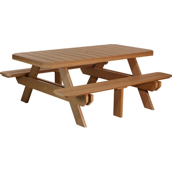 Poly Lumber 6' Rectangular Picnic Table