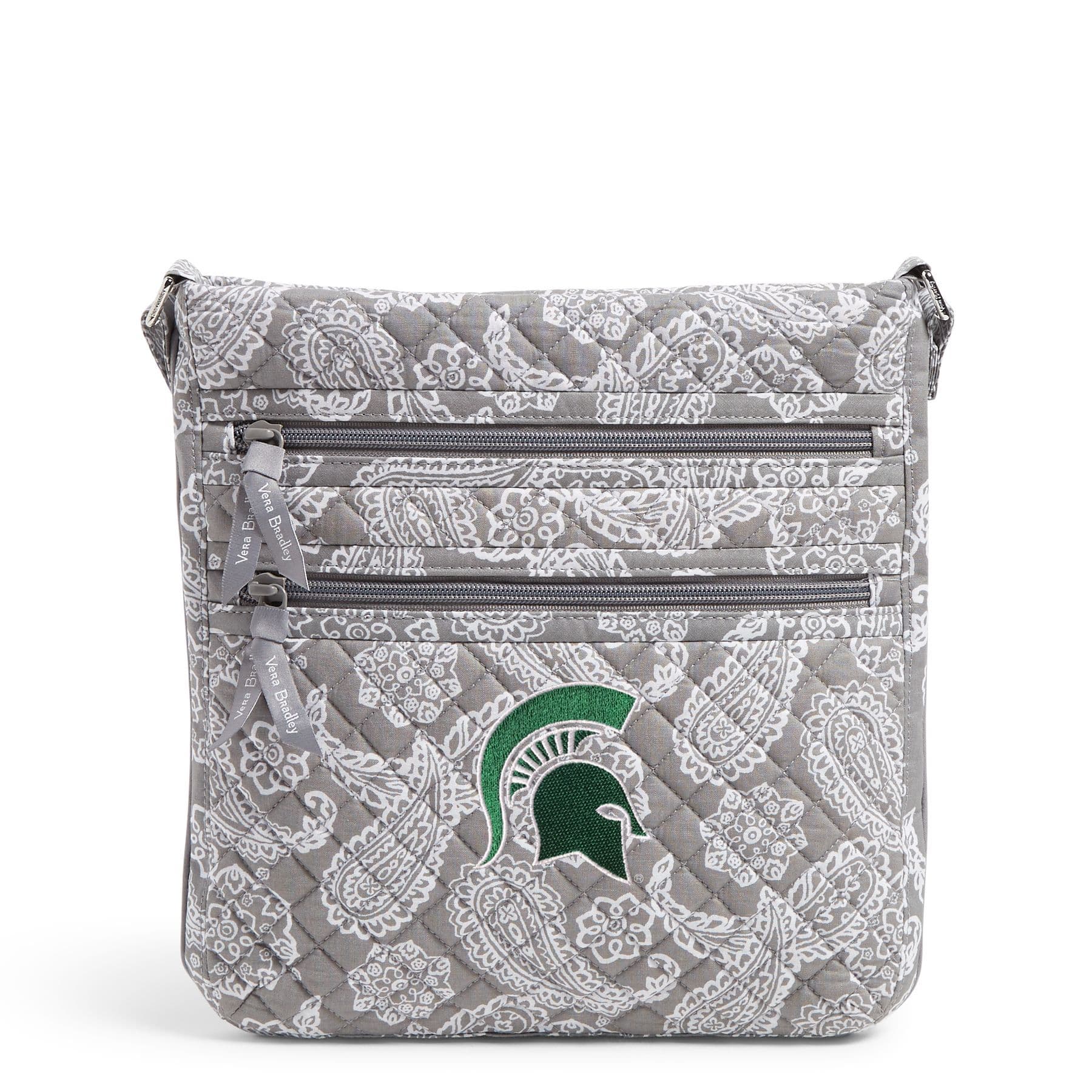 Collegiate Triple Zip Hipster Crossbody Bag