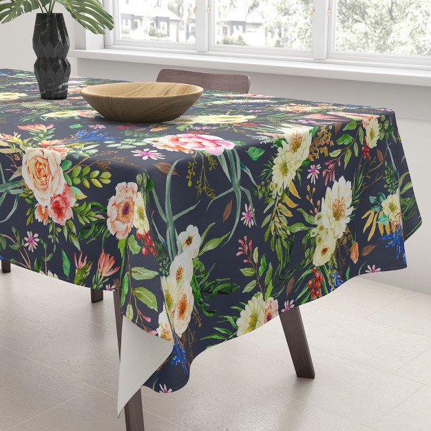 Marta Barragan Camarasa Darkness Wildflower Bouquets Tablecloth Deny Designs