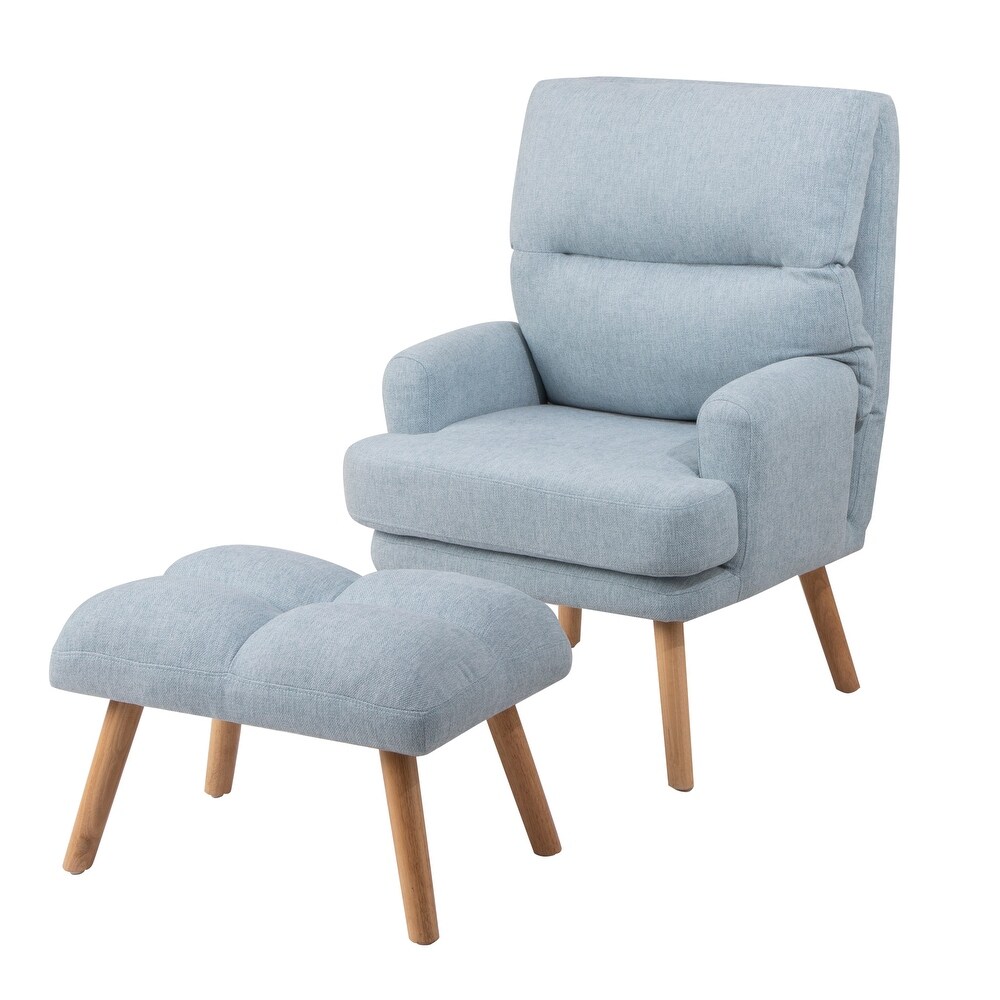 Accent Chair with Ottoman Set