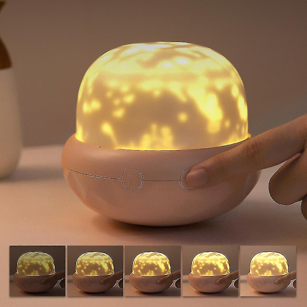 Mushroom Blossoming Projection Lamp Three-color Atmosphere Lamp