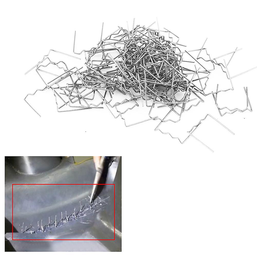 100pcs 0.6mm Auto Bumper Repair Pre Cut Welding Staples Repair Tool Kit 