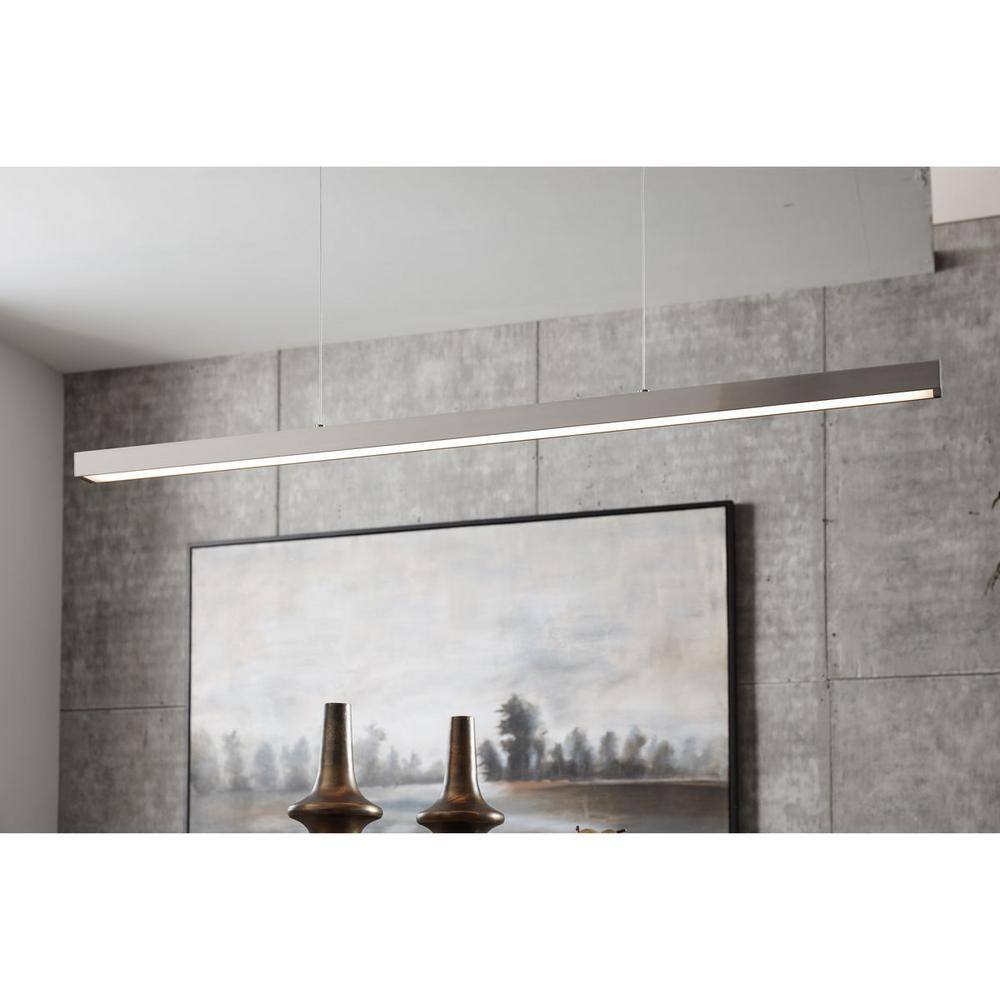 Progress Lighting Planck LED 1-Light Brushed Nickel LED Pendant P500276-009-30