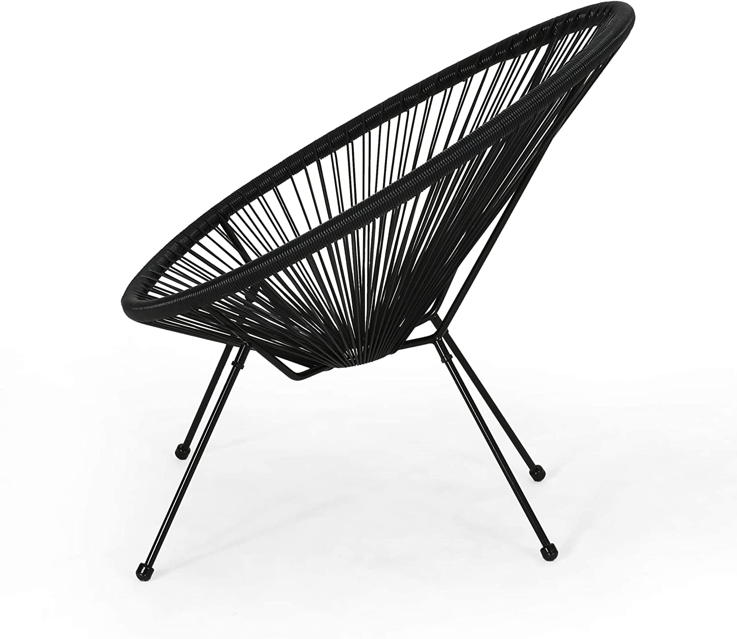 Williamspace Outdoor Hammock Weave Chair with Steel Frame, Patio Chair Set of 2 Weave Lounge Chair Sun Oval Chair Indoor Outdoor Chairs