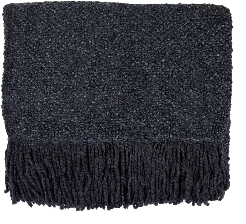 Charcoal Campbell Throw Blanket