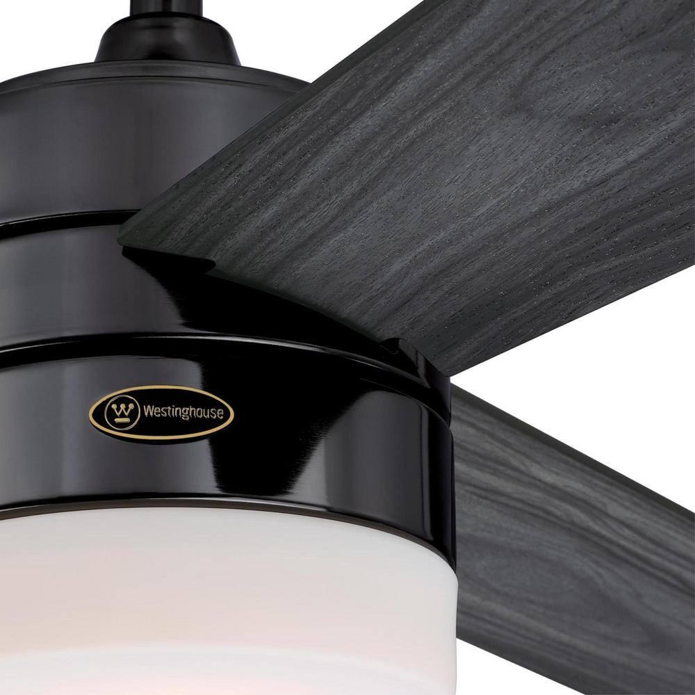 Westinghouse Alta Vista 52 in LED Indoor Gun Metal Ceiling Fan with Light Fixture and Remote Control