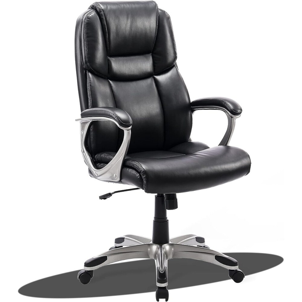 PU Leather Executive Chair Adjustable Height Office Chairs with Headrest Modern High Back Computer chair with Lumbar Support