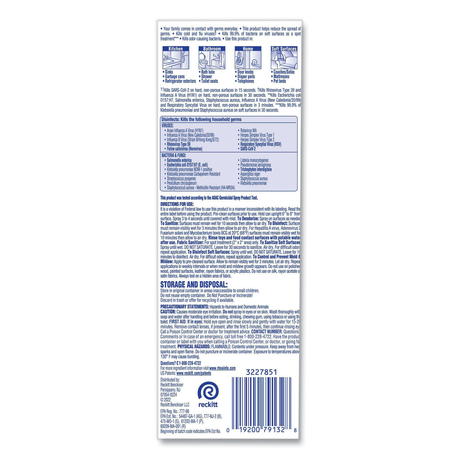 Disinfectant Spray To Go by LYSOLandreg; Brand RAC79132CT