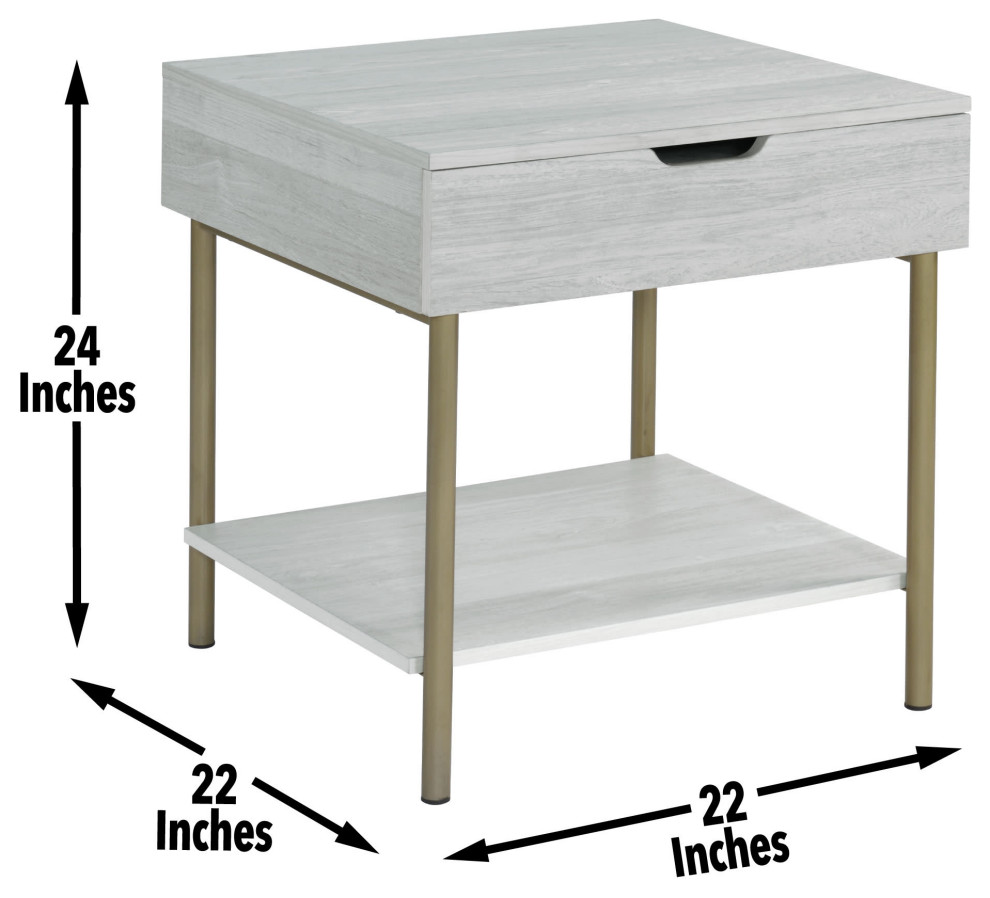 Whitman Square End Table   Contemporary   Side Tables And End Tables   by Steve Silver  Houzz