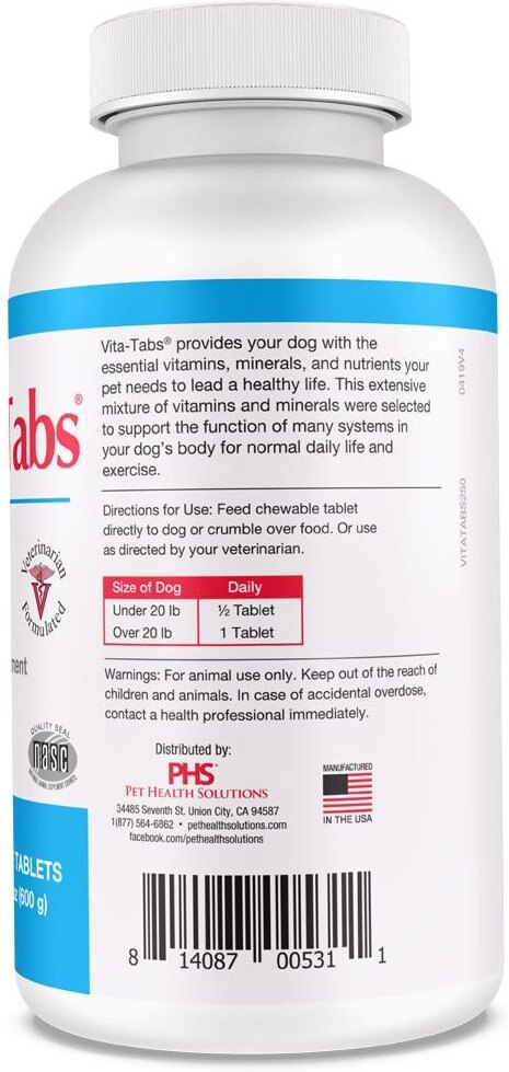 Vita-Tabs Liver Flavored Multivitamin for Dogs