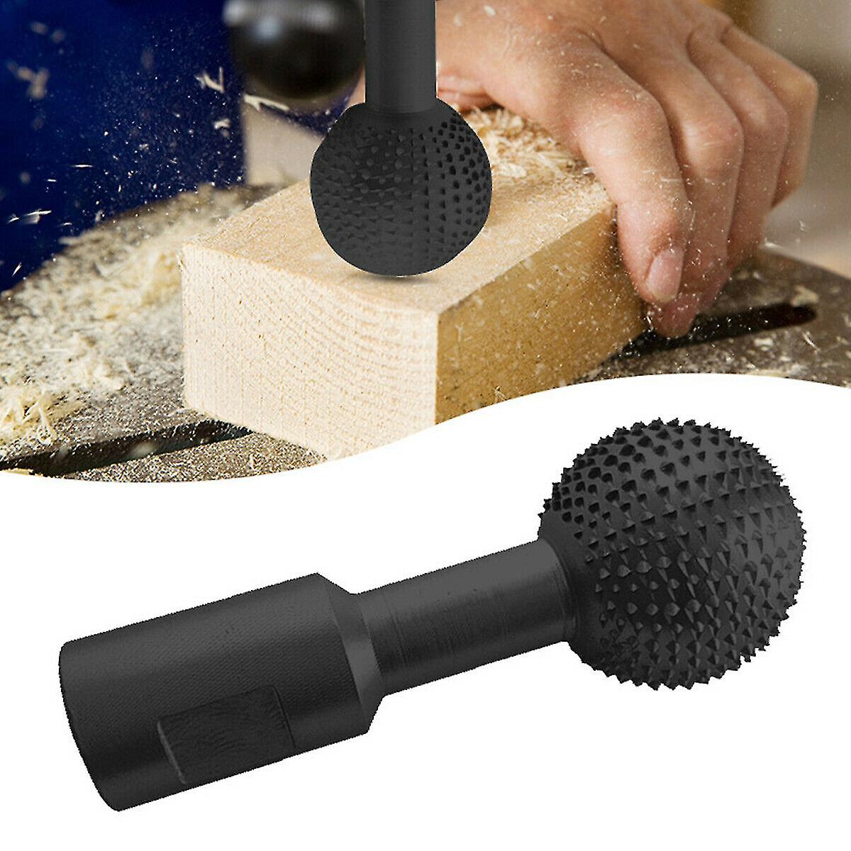 Rotary Burr Grinder Head Burr Drill Bits Wood Carving Engraving Polishing Ball，(black)(1pcs)