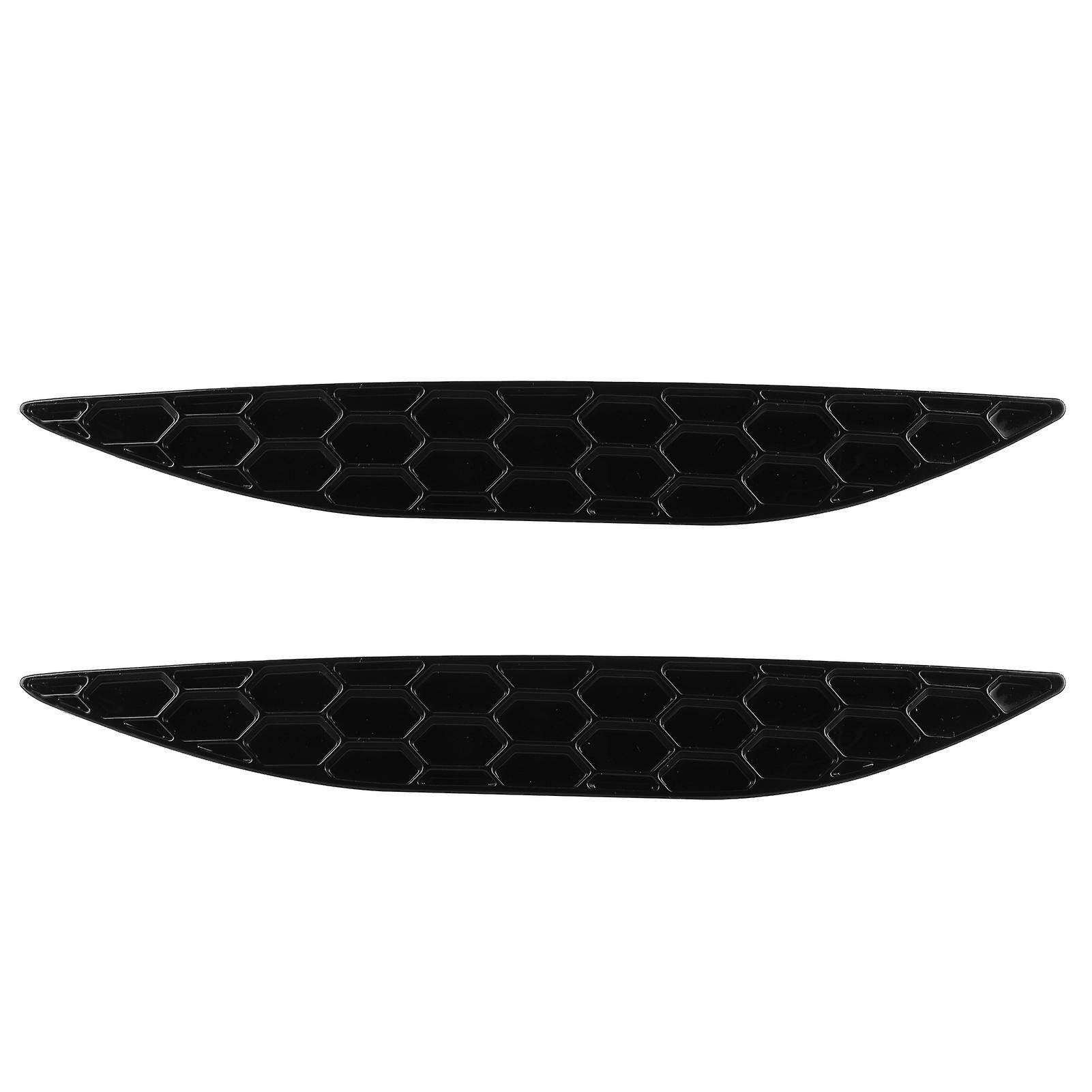 2pcs Gloss Black Rear Bumper Reflector Delete Set Fit For Mk7 R Rline 20132016