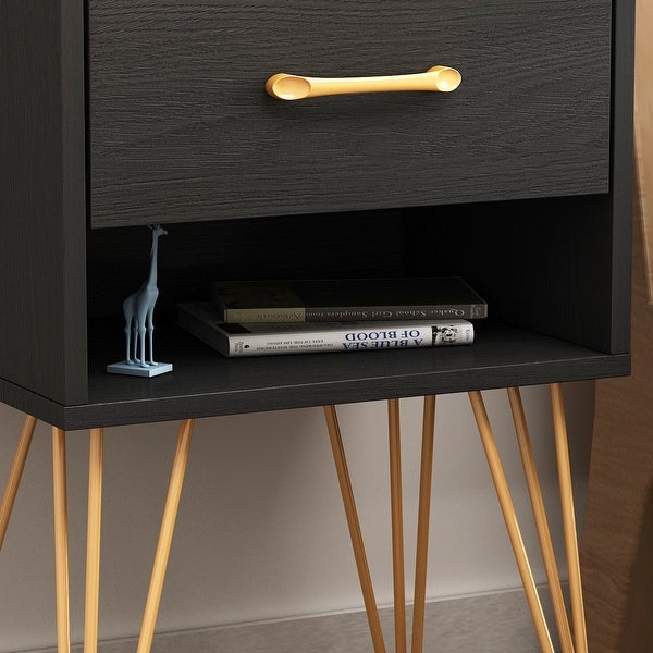 1-drawer Modern Nightstand - - 34189260