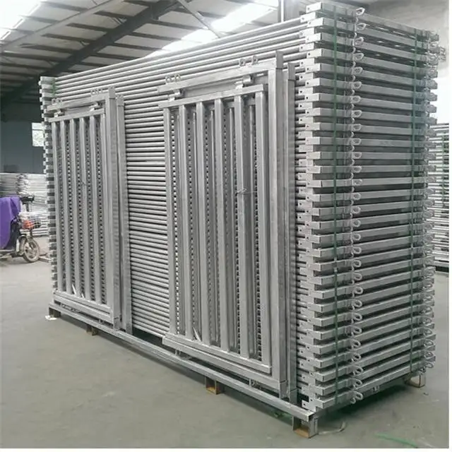 Factory supply pvc security cattle corral panels for farm of cattle fence/Livestock Metal Cattle Fence With Fence Pane