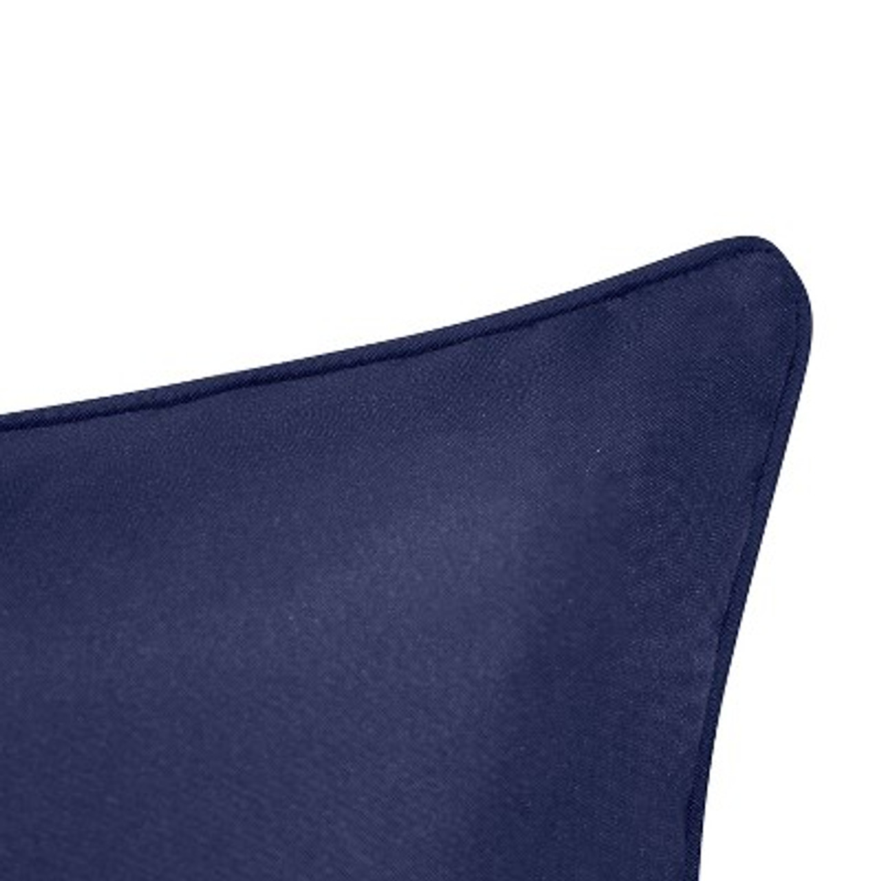 Geometric Rattan Indoor/Outdoor Throw Pillow Navy - Edie@Home