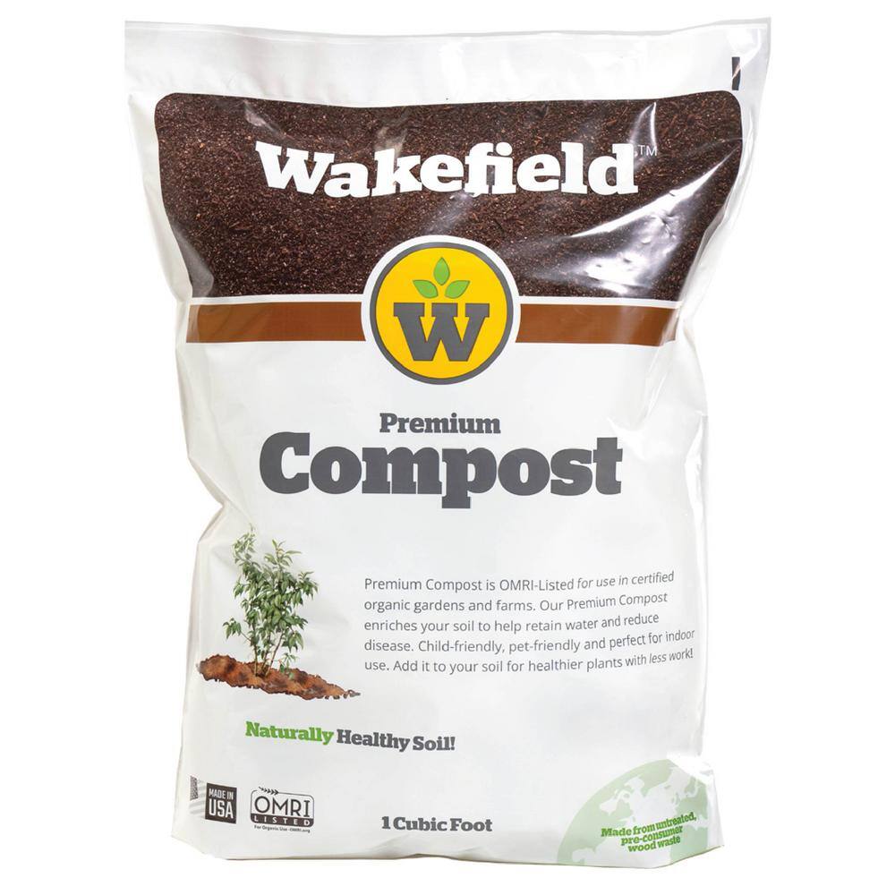 WAKEFIELD Premium Compost Soil Amendment - 1 cu. ft. Bag 04107