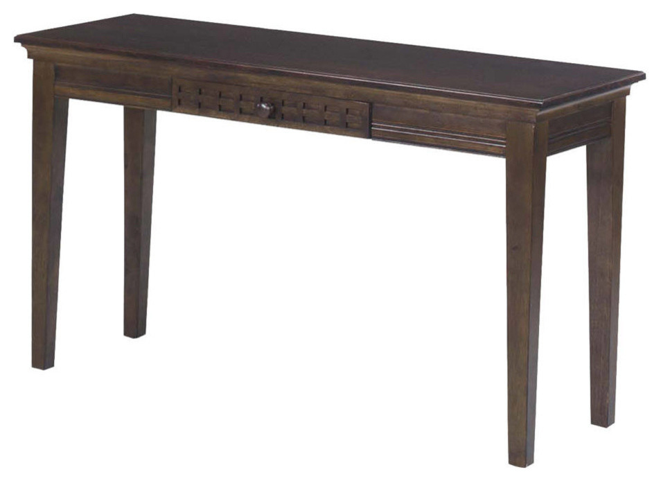 Progressive Furniture Casual Traditions Sofa Console Table in Walnut   Transitional   Console Tables   by Homesquare  Houzz