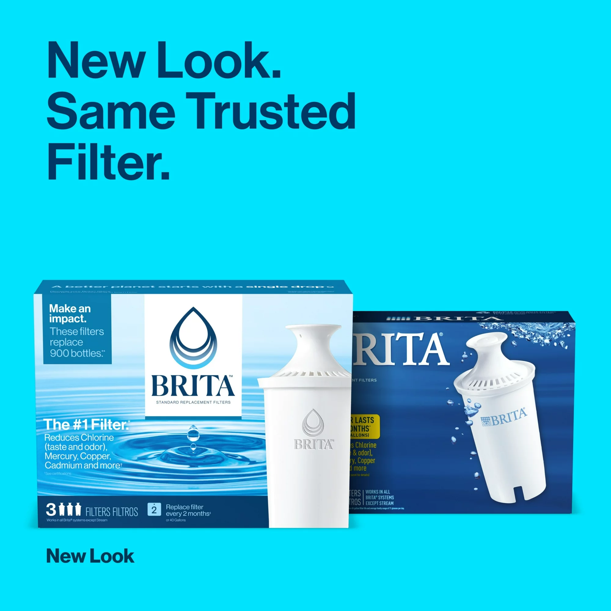 Brita Standard Water Filter， Replacement Filter for Pitchers and Dispensers， 6 Ct