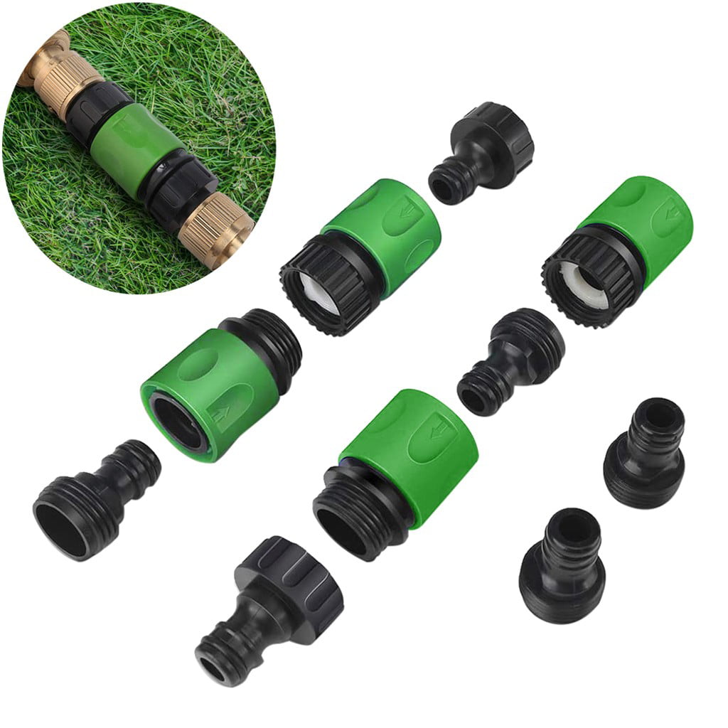 Fridja Garden Hose Quick Connect Plastic Fitting Water Hose Connectors 3/4 inch 1Set