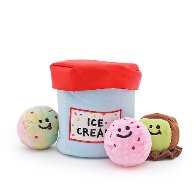 Korean ice cream bucket dog toy