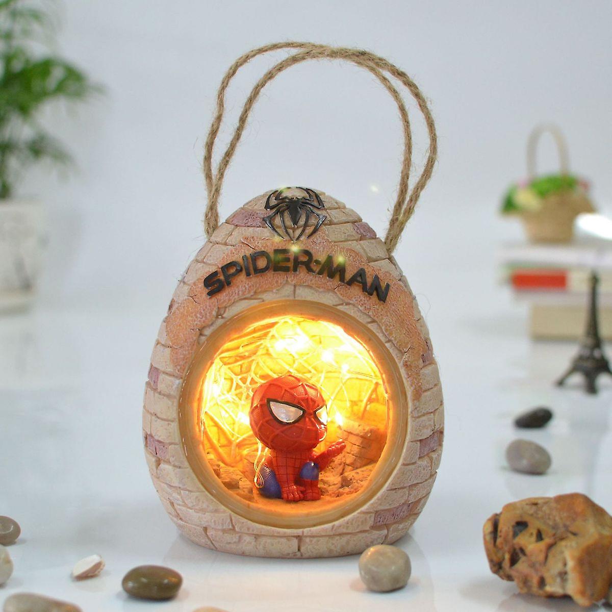 Spider Hero Night Light Bedside Night Lamp Cute Kids Table Lamp Room Decoration Chirstmas Gift