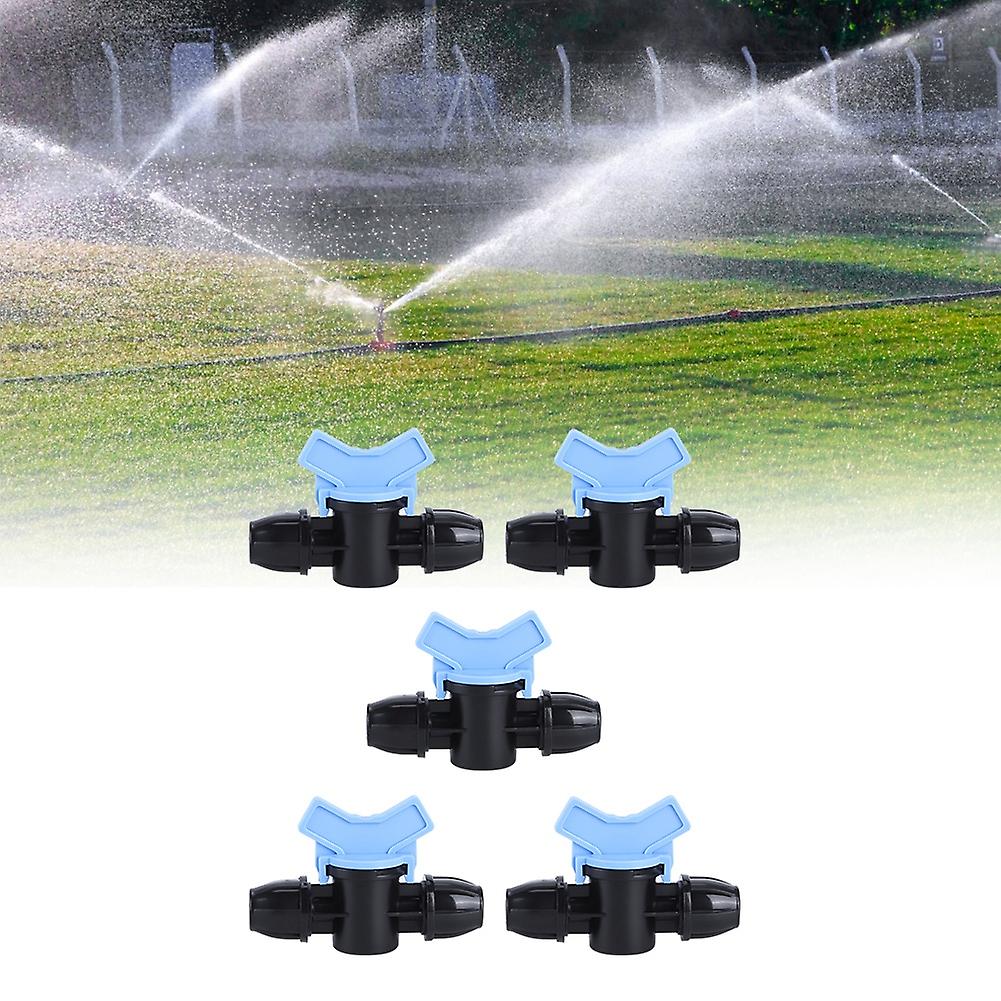 5Pcs Plastic Drip Irrigation Switch Valve Gate Valves for Garden Greenhouse Patio Lawn